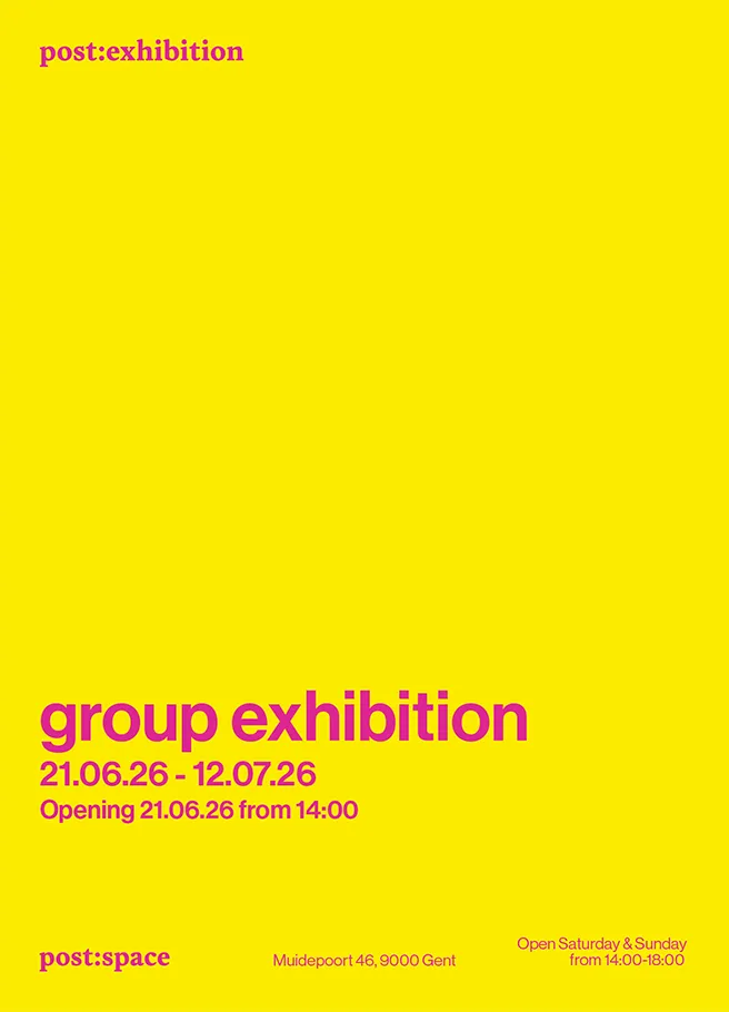 group exhibition — invitation front