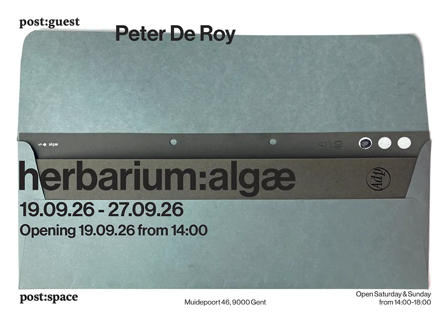 herbarium:algæ — invitation front